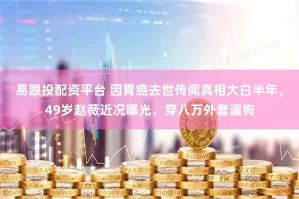 易跟投配资平台 因胃癌去世传闻真相大白半年，49岁赵薇近况曝光，穿八万外套遛狗